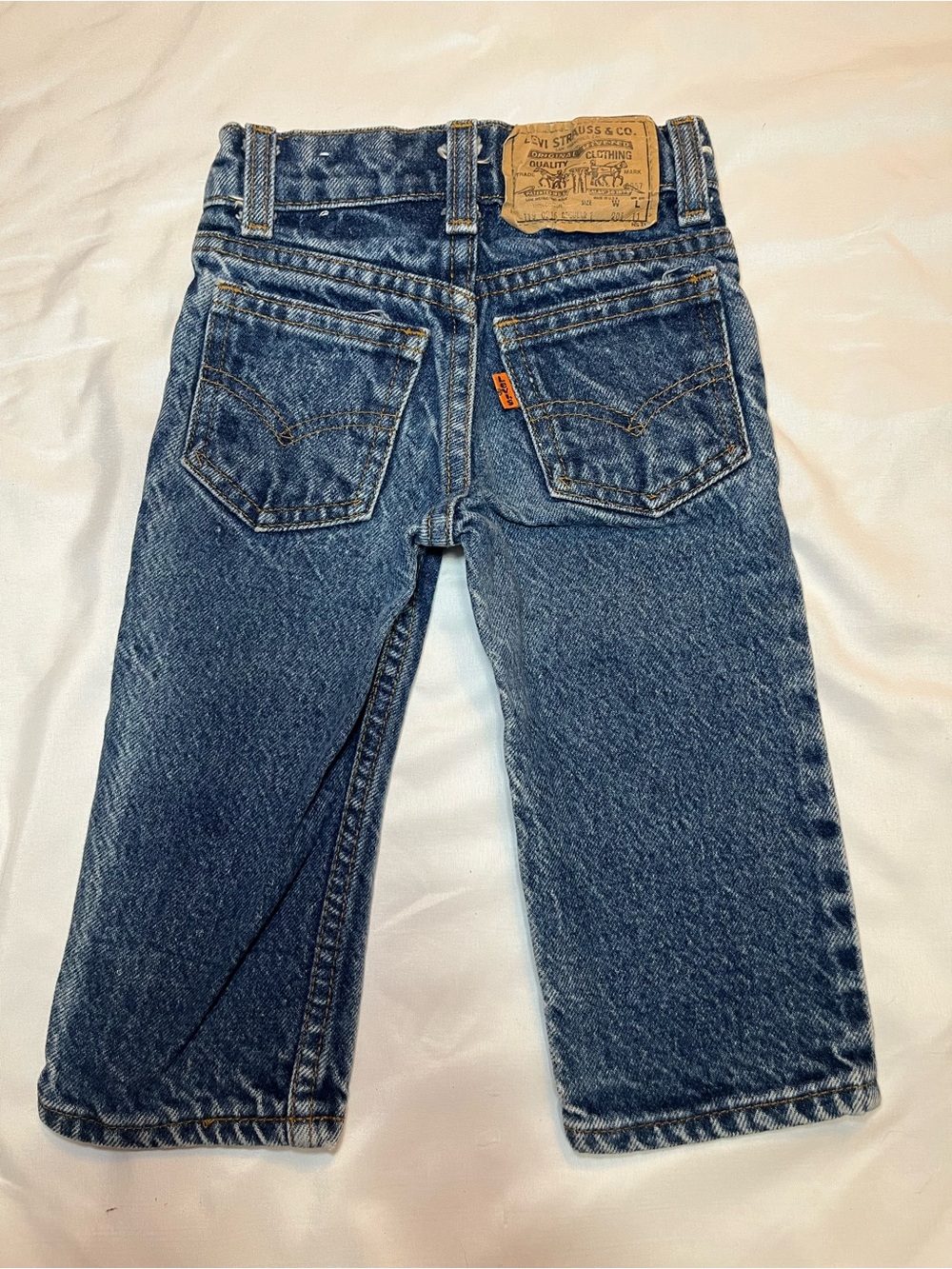 Vintage 80s Little Levi’s Orange Tab Jeans Size 1 Regular USA Made Denim